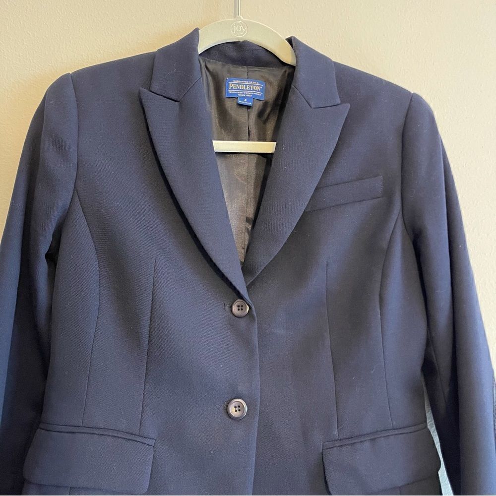 pendleton navy blazer size 4 - Picture 2 of 6